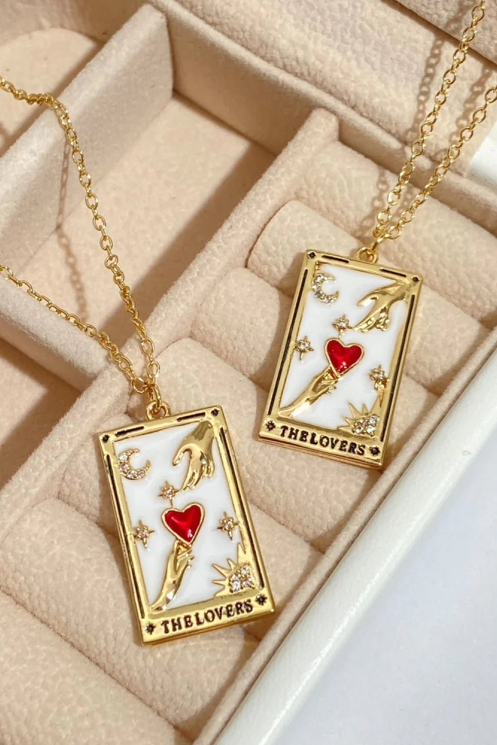 Tarot Card Pendant Stainless Steel Necklace - minbolu
