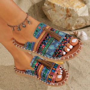 Tassel Open Toe Sandals - minbolu -