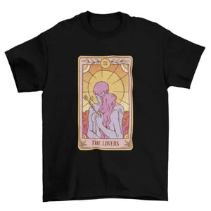 The Lovers Tarot Card Tee - minbolu -
