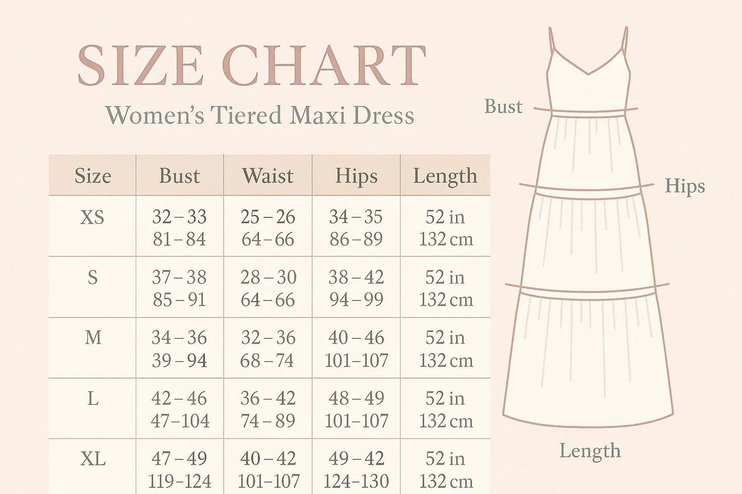 Tiered Maxi Dress - Smocked Polyester Wide Strap Style - minbolu