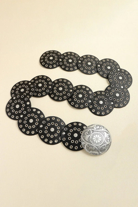 Vintage PU Leather Wide Belt - Trendy Accessory - minbolu -