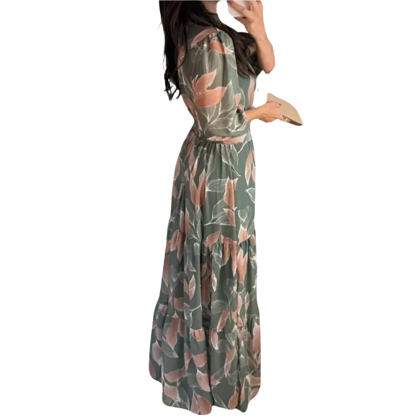 Women's Boho Dinner Dress - minbolu -