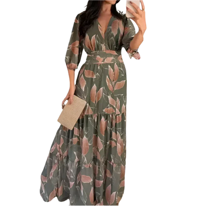 Women's Boho Dinner Dress - minbolu -
