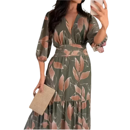 Women's Boho Dinner Dress - minbolu -