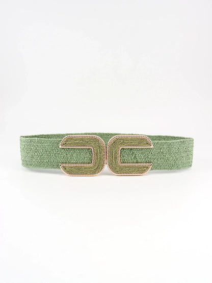 Wide Braid Belt - Stylish Polyester Belt - minbolu -