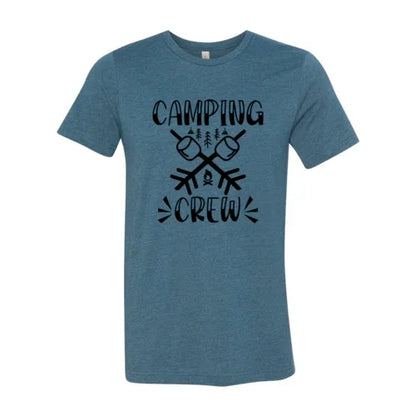 Camping Crew Marshmallow Tee - minbolu -