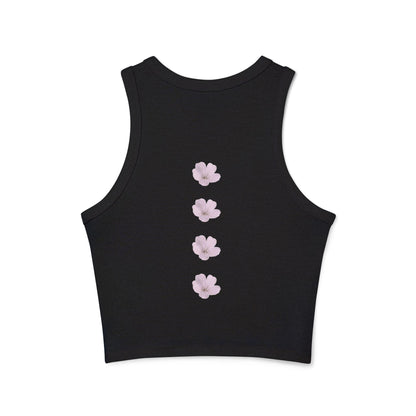 Chic Floral Racerback Tank Top | Casual Summer Wear, Workout Top, Beach Outfit, Gift for Her, Trendy Fashion