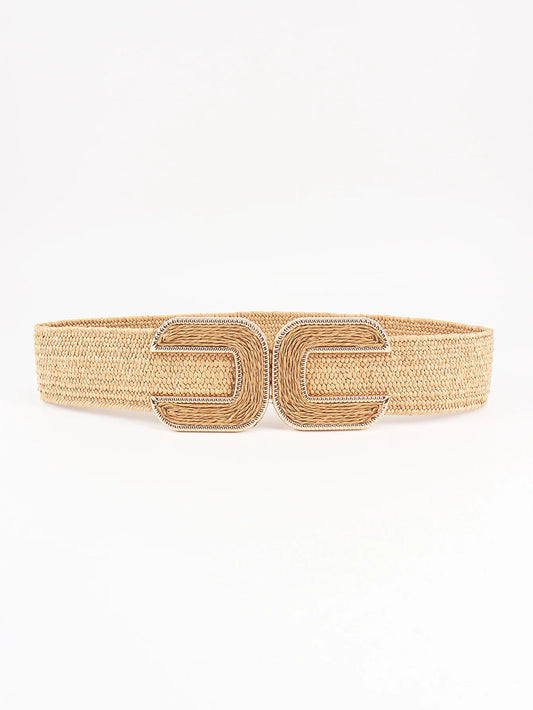 Wide Braid Belt - Stylish Polyester Belt - minbolu -