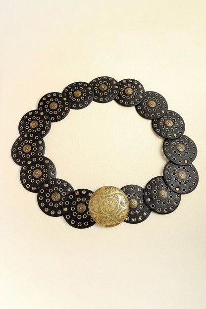 Vintage PU Leather Wide Belt - Trendy Accessory - minbolu -