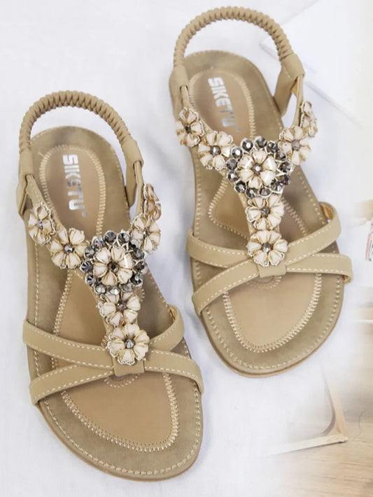 Open Toe Flats Sandals - Stylish & Comfortable - minbolu -