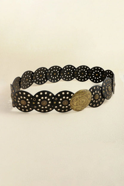 Vintage PU Leather Wide Belt - Trendy Accessory - minbolu -