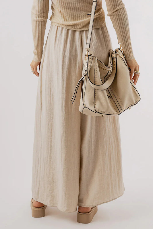 Tied Wide Leg Pants - Stylish & Comfortable - minbolu -
