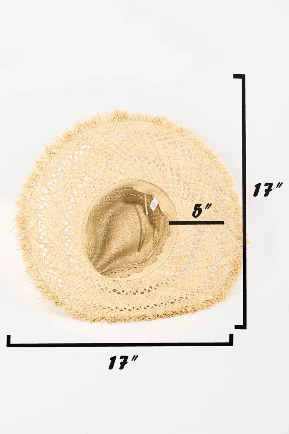 Stylish Openwork Raw Hem Weave Hat - minbolu -