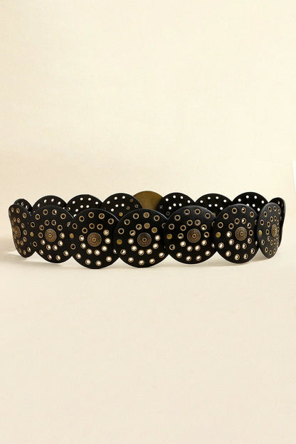 Vintage PU Leather Wide Belt - Trendy Accessory - minbolu -