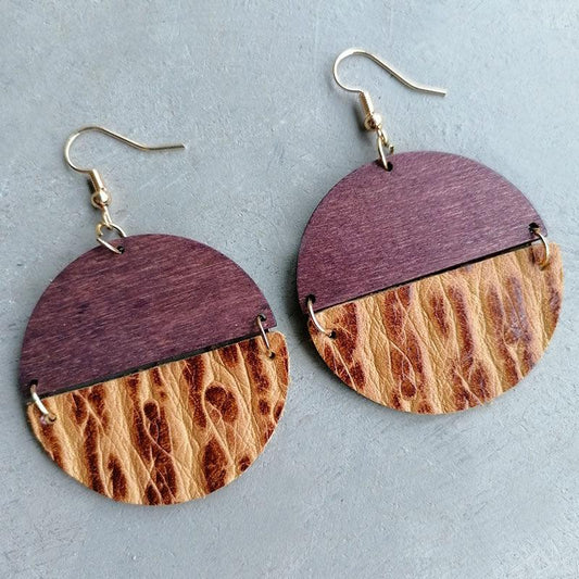 Stylish Round Drop Earrings - minbolu -