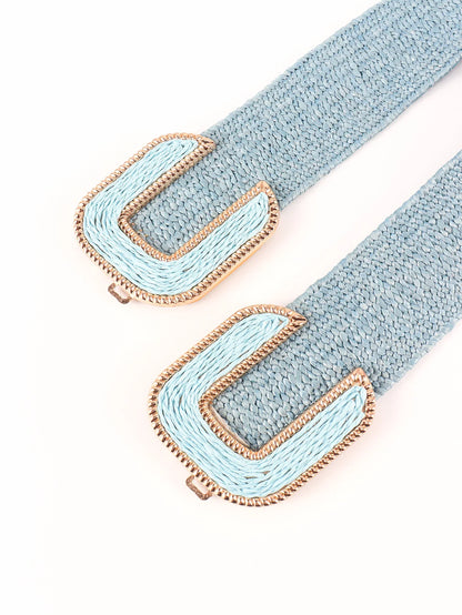 Wide Braid Belt - Stylish Polyester Belt - minbolu -