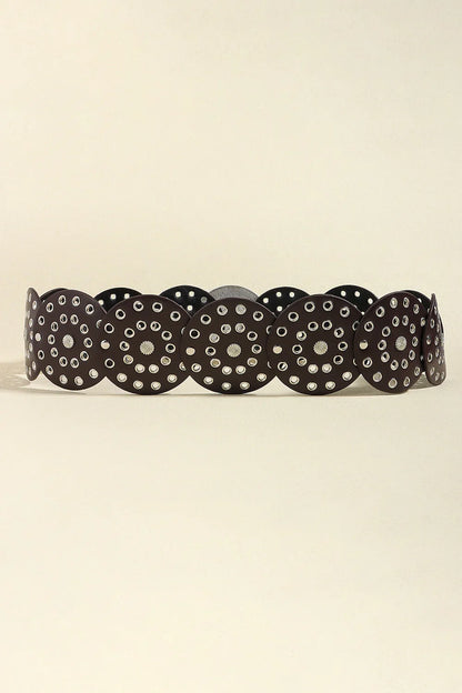 Vintage PU Leather Wide Belt - Trendy Accessory - minbolu -