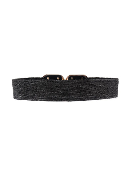Wide Braid Belt - Stylish Polyester Belt - minbolu -