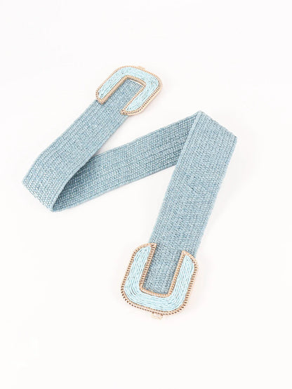 Wide Braid Belt - Stylish Polyester Belt - minbolu -