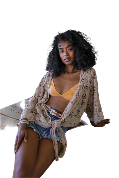Orange Tie-Dye Triangle Bralette - minbolu -