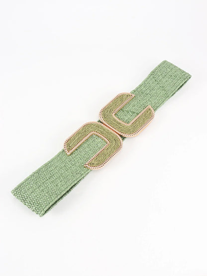 Wide Braid Belt - Stylish Polyester Belt - minbolu -