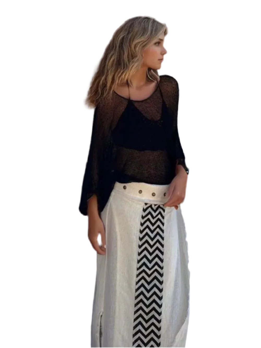 Basic Style Long Sleeve Cover-Up - minbolu -