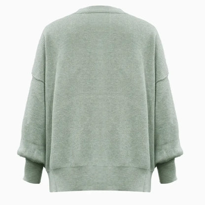 Cozy Drop Shoulder Sweater - minbolu -