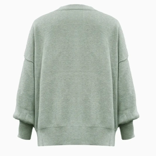 Cozy Drop Shoulder Sweater - minbolu -