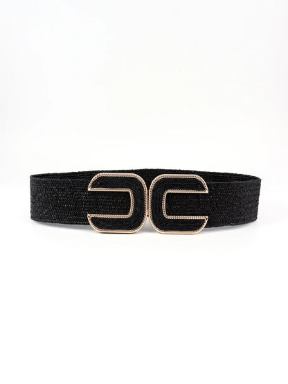 Wide Braid Belt - Stylish Polyester Belt - minbolu -