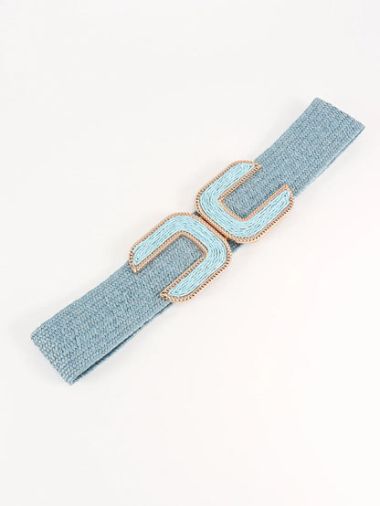 Wide Braid Belt - Stylish Polyester Belt - minbolu -