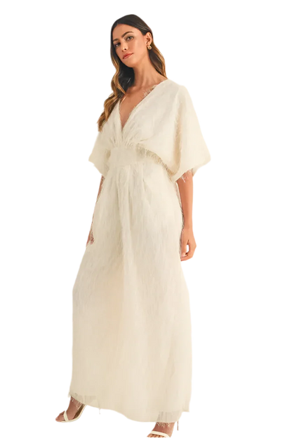 Fluffy Deep V Neck Wide Leg Jumpsuit - minbolu -