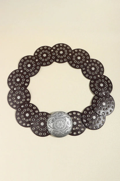 Vintage PU Leather Wide Belt - Trendy Accessory - minbolu -