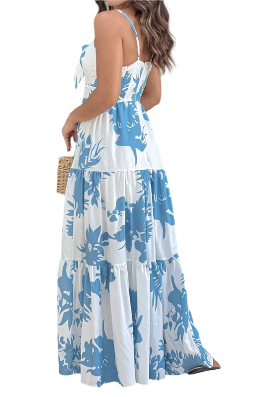 Sweetheart Neck Maxi Dress - Summer Chic - minbolu -
