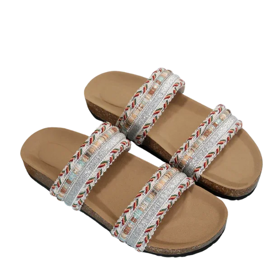 Bohemian Slides Platform Sandals - minbolu -