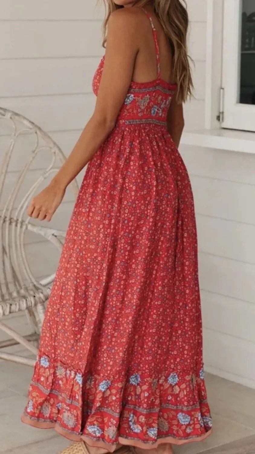 Elegantly Casual Maxi Cami Dress - minbolu -