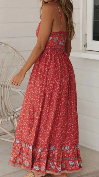 Elegantly Casual Maxi Cami Dress - minbolu -