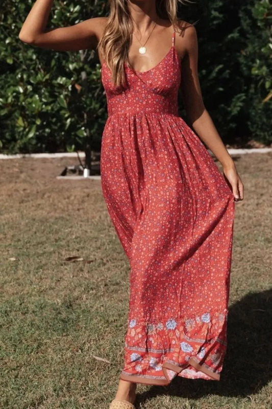 Elegantly Casual Maxi Cami Dress - minbolu -