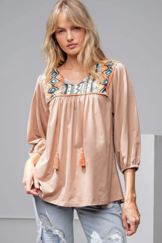 Loose Fit Cotton Top - minbolu -