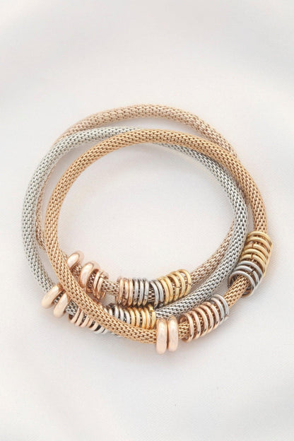 Multi-color Metal Bracelet Set - minbolu -