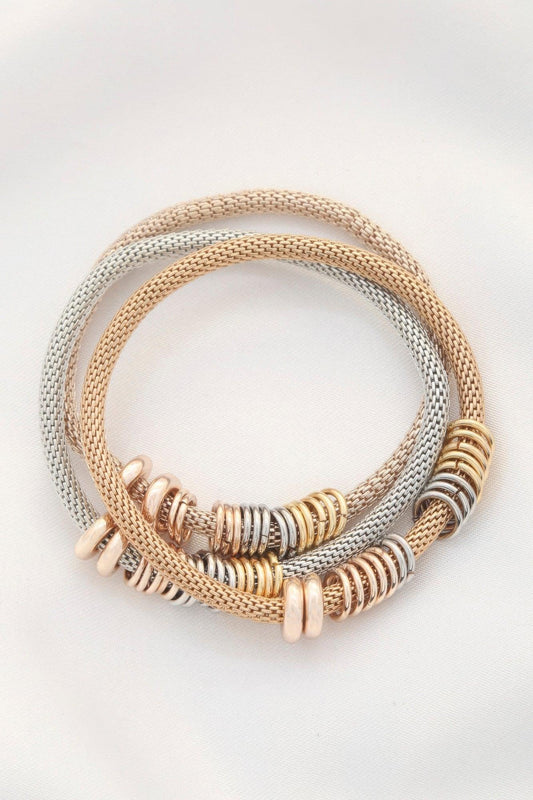 Multi-color Metal Bracelet Set - minbolu -
