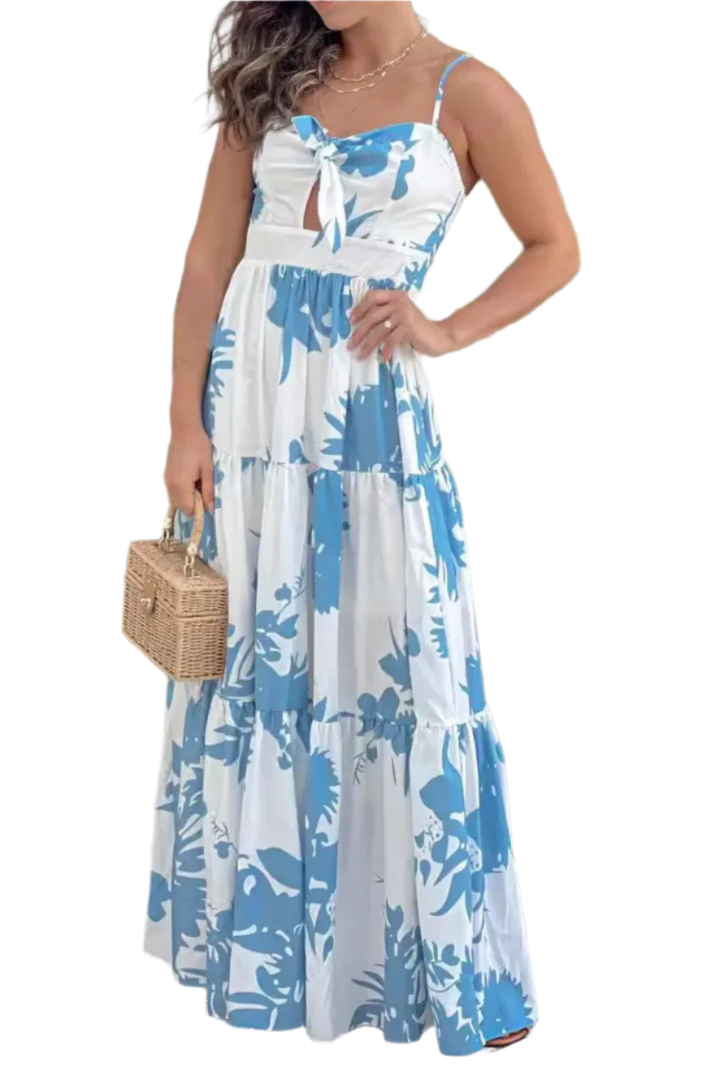 Sweetheart Neck Maxi Dress - Summer Chic - minbolu -