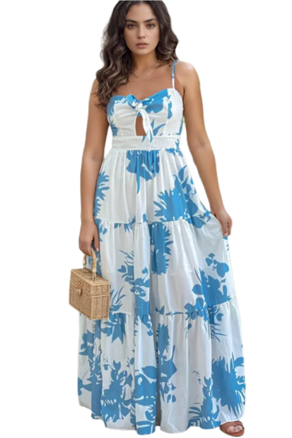 Sweetheart Neck Maxi Dress - Summer Chic - minbolu -