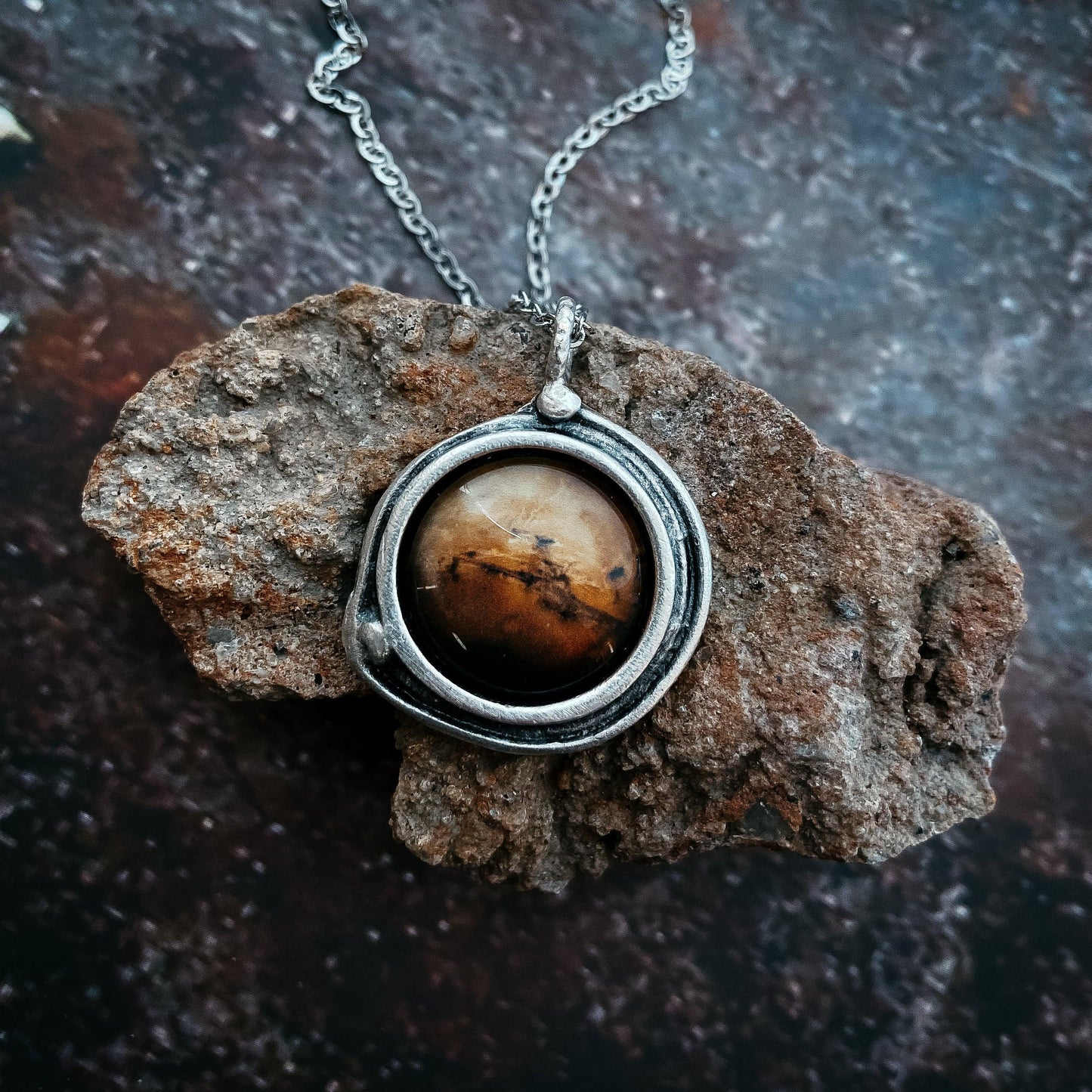 Mars Jewelry Gift Set - Necklace, Earrings, and Ring - minbolu -