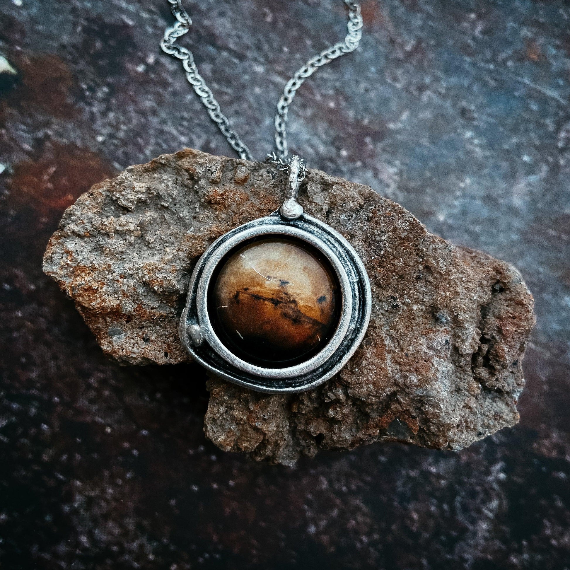 Mars Jewelry Gift Set - Necklace, Earrings, and Ring - minbolu -