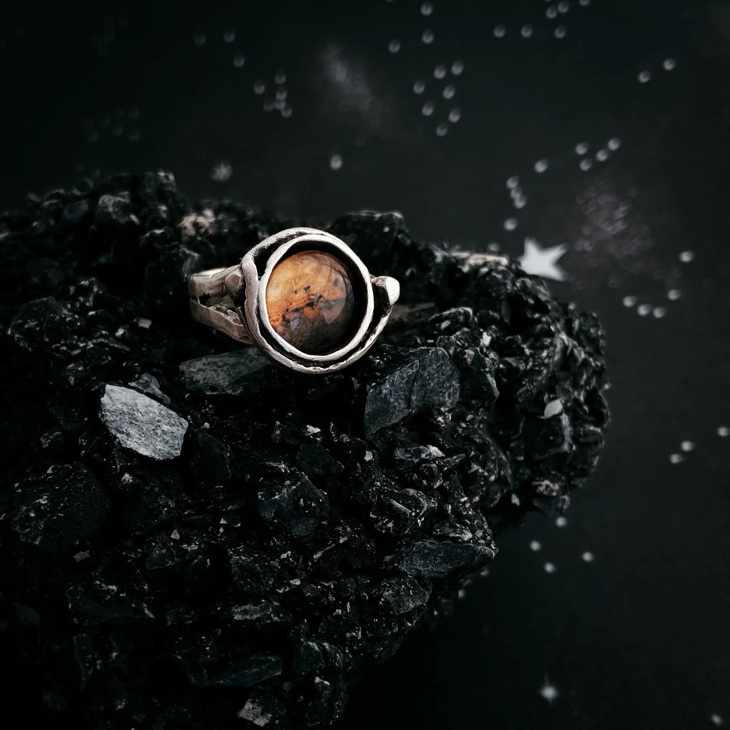 Mars Jewelry Gift Set - Necklace, Earrings, and Ring - minbolu -