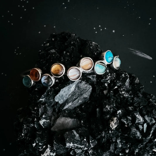 Tiny Planet Solar System Bracelet - minbolu -