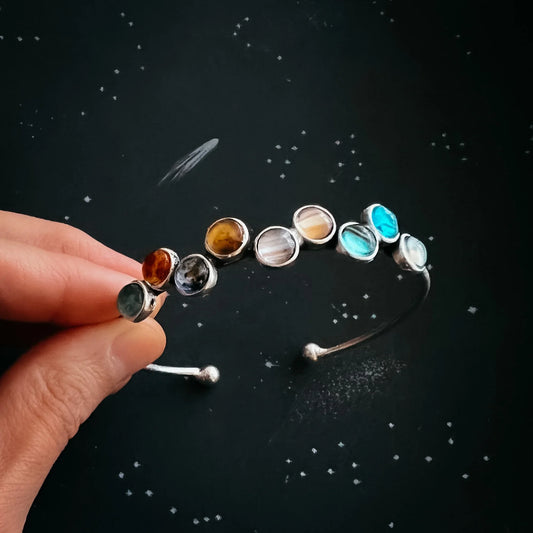 Tiny Planet Solar System Bracelet - minbolu -