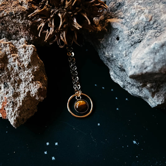 Rings of Saturn Mini Necklace - minbolu -