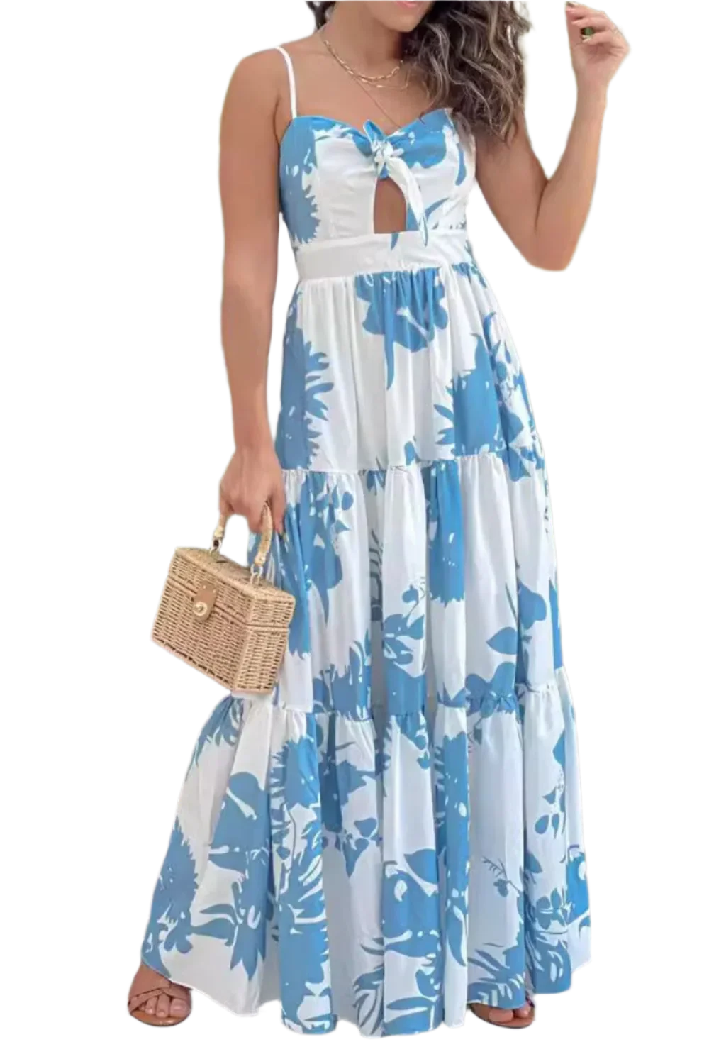 Sweetheart Neck Maxi Dress - Summer Chic - minbolu -