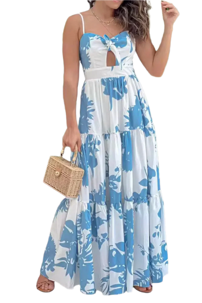 Sweetheart Neck Maxi Dress - Summer Chic - minbolu -